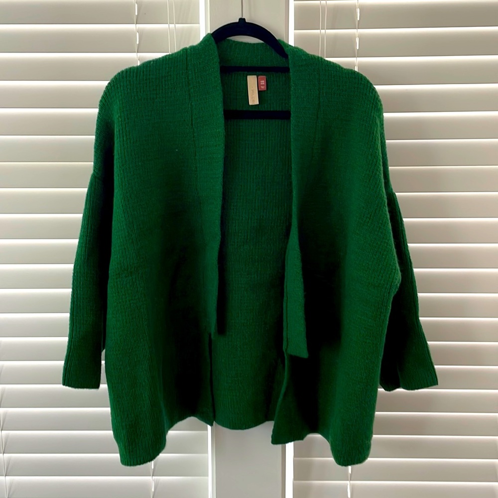 Green Cardigan from Anthropologie
